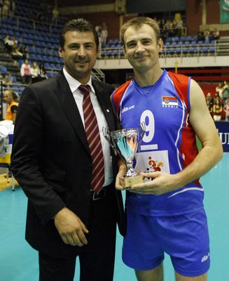 Volleyball Los hermanos Vladimir y Nikola Grbić